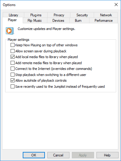 možnosti predvajalnika Windows Media Player ne more predvajati datoteke