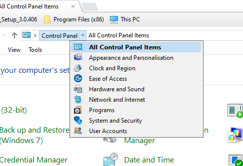 Semua opsi Item Panel Kontrol melihat drive yang berisi file data Anda kehabisan ruang disk