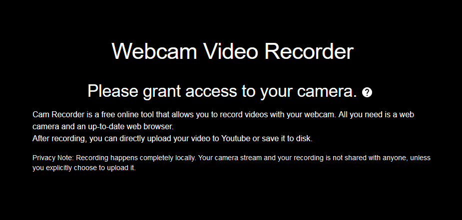 html5 snimač web kamere snimač preglednika webcam