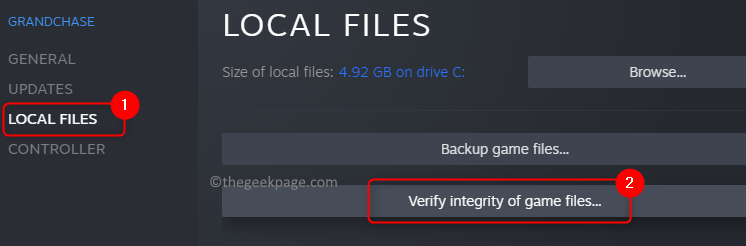Spieleigenschaften Lokale Dateien Integrität der Dateien überprüfen Min