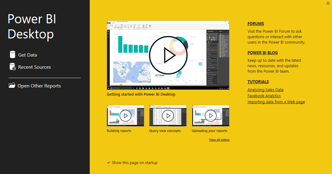 Power BI Desktop O Power BI Desktop não faz login