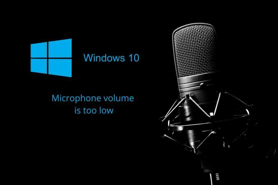 FIX: 마이크 Windows 10의 볼륨이 너무 낮음