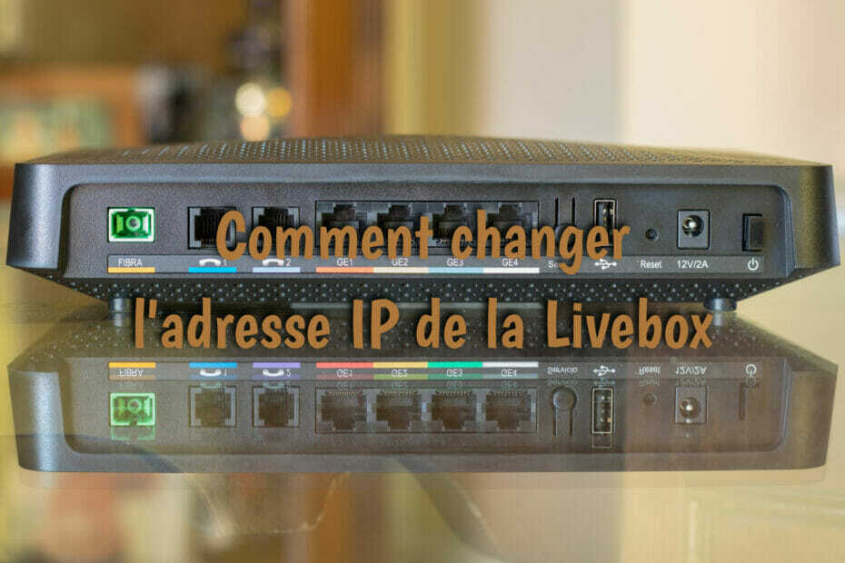 trocador de IP Livebox