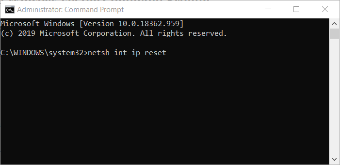 ip reset команда скидання мережевих налаштувань windows 10