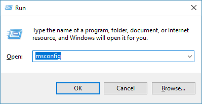 Окно запуска msconfig измените имя папки распространения программного обеспечения