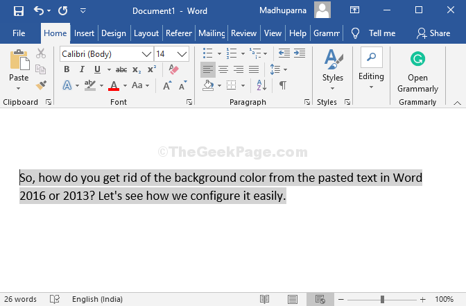 როგორ ნაგულისხმევად ჩასვით არაფორმატირებული ტექსტი Microsoft Word– ში