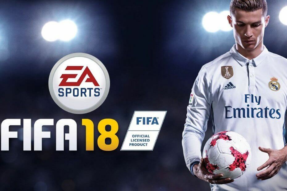 FIFA 18 შეცდომა
