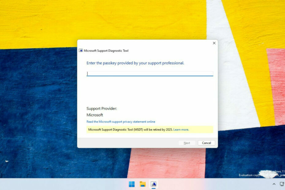 نظام التشغيل windows 11 msdt