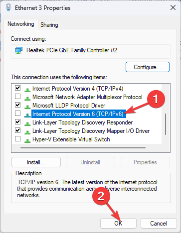 IPV6 ta bort 0x80240438