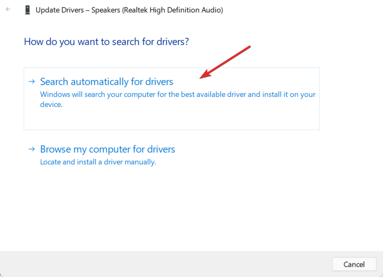 download del driver audio automatico per Windows 11