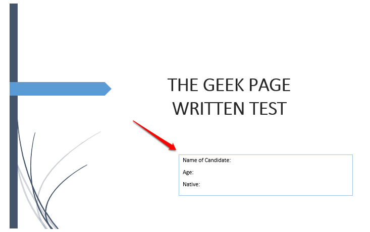 1 Test Första sidan Min