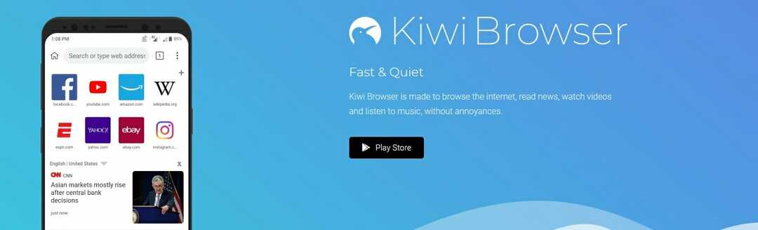 kiwi prohlížeč nejlepší prohlížeč pro xiaomi
