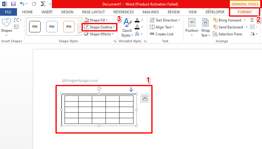 MicrosoftWordで複数の移動可能なテーブルを並べて作成する方法