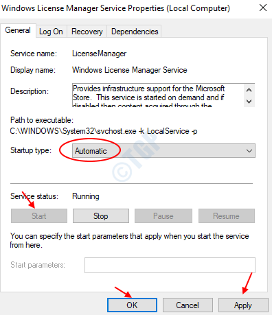 Služba Windows License Manager