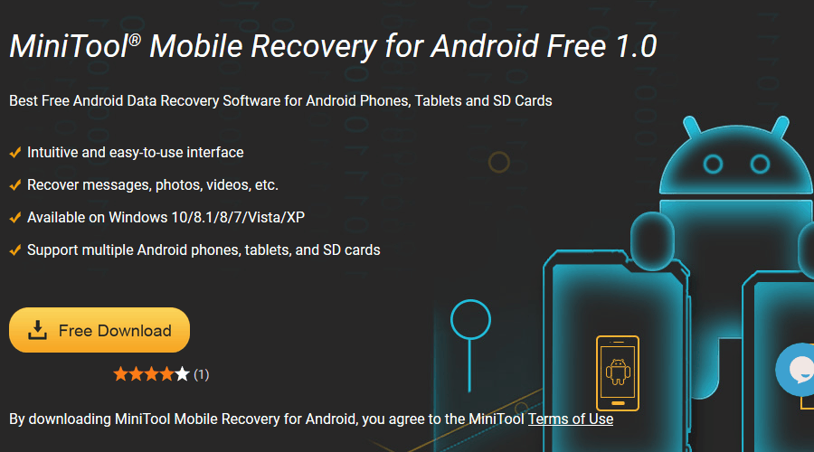 MiniTool Mobile Recovery для програмного забезпечення Android для виправлення телефонів Android