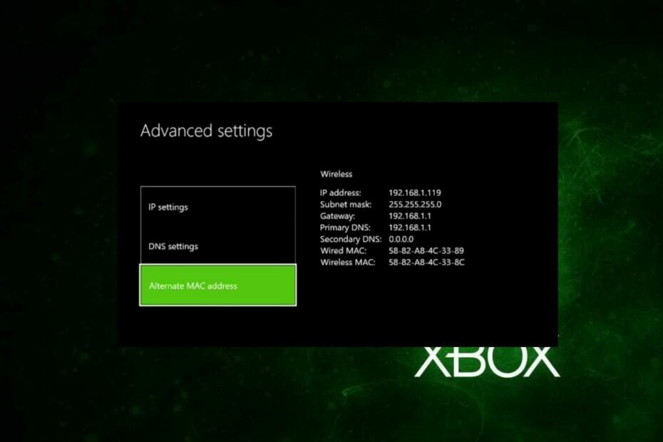 Alternatiivne MAC-aadress: kuidas seda Xboxis luua