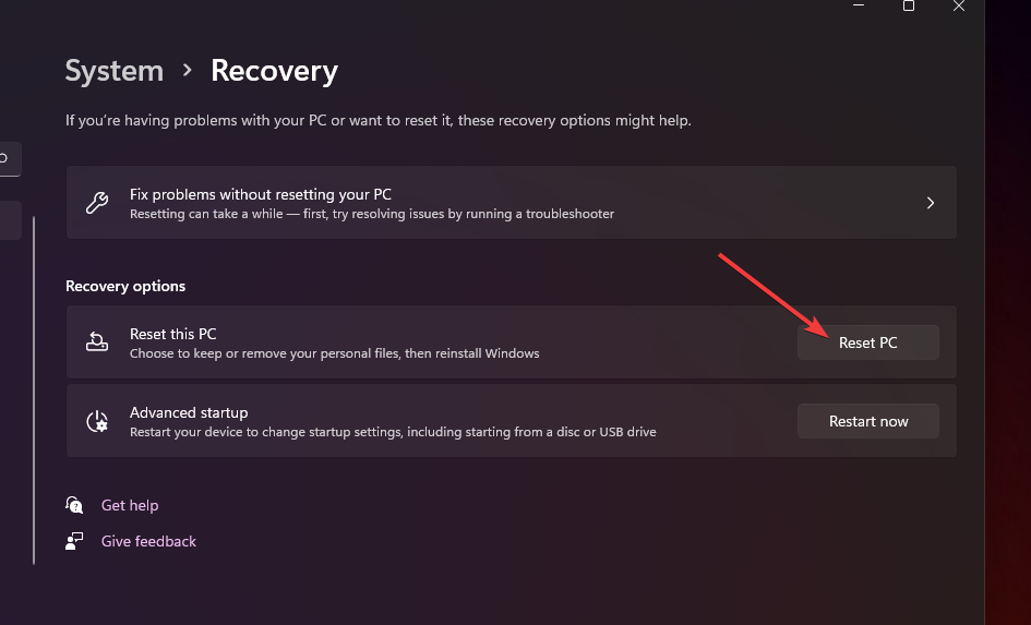 Die Option „PC zurücksetzen“ von Windows 11 friert ständig ein