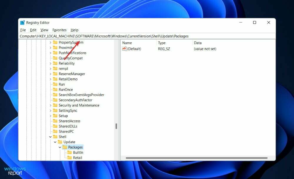 regedit-search-bar restablecer la configuración de la barra de tareas de Windows 11