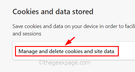 Gestisci ed elimina i cookie e i dati del sito Edge 11zon