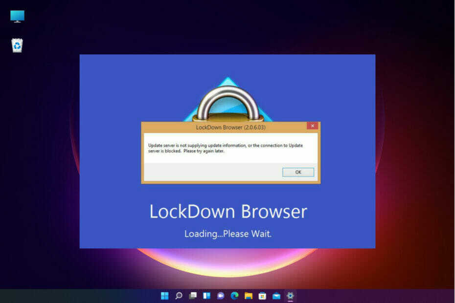 Što učiniti ako poslužitelj za ažuriranje LockDown Browser ne daje informacije o ažuriranju