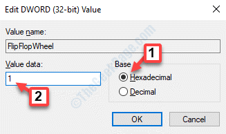 Edit Dword (32 Bit) Value Base Hexadezimalwert Daten 1 Ok