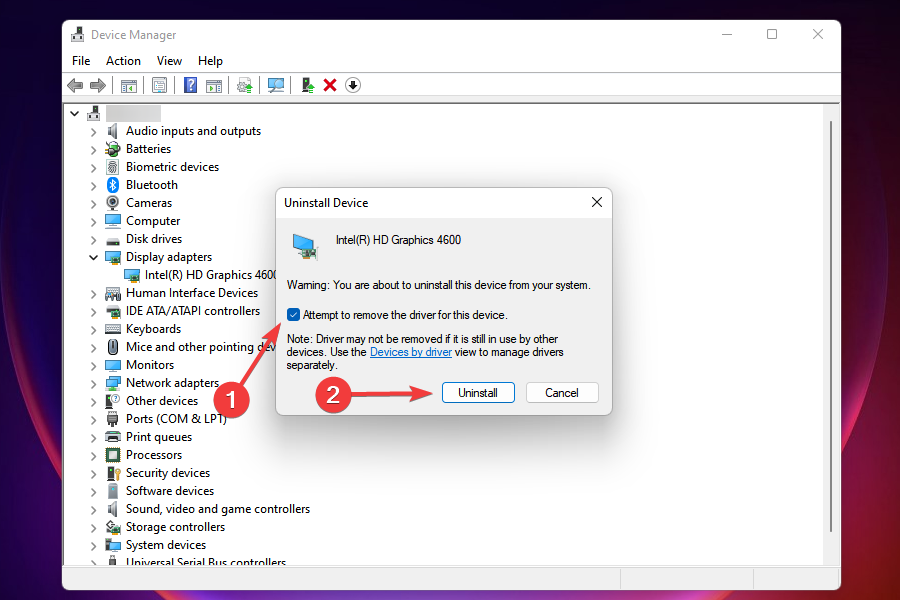 Verwijder het grafische stuurprogramma om willekeurige herstart in Windows 11 te herstellen