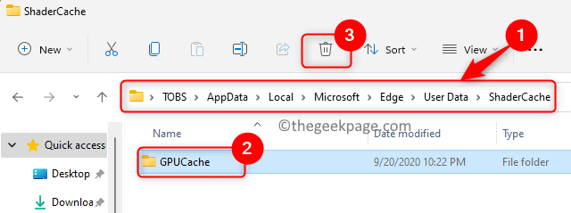 Poista Gpucache Folder Appdata Local Edge Min