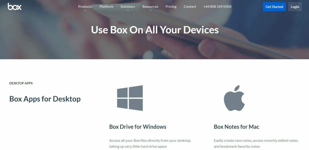 Box-Website - Ihr Dateisystem wird von Box Sync nicht unterstützt