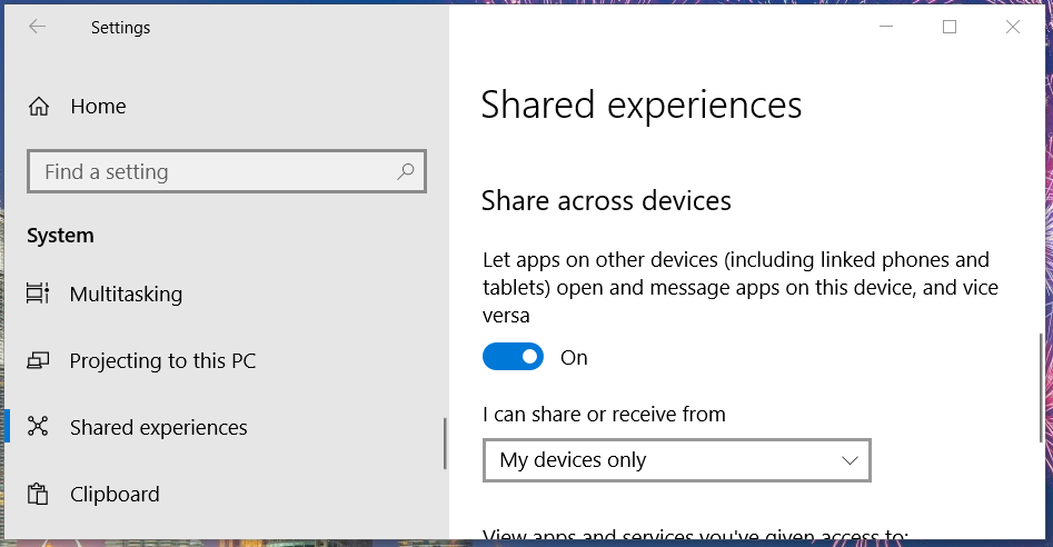 ID události sdílené zkušenosti 7023 Windows 10 