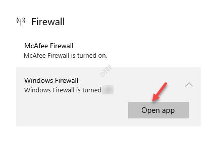 Firewall Windows-Firewall Open App