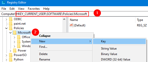 Register-editor Microsoft-map