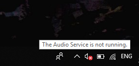 El servicio de audio no se está ejecutando