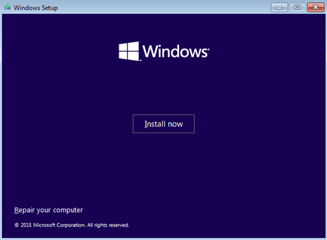 Installige Windows 10 SSD-le