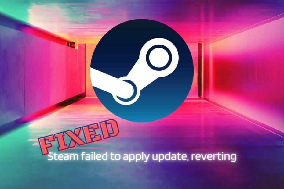 düzeltme Steam güncelleme geri döndürmeyi uygulayamadı