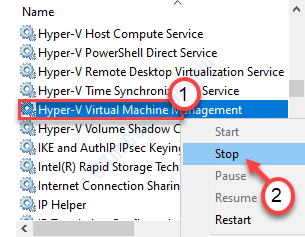 Állítsa meg a Hyper Vmm-et