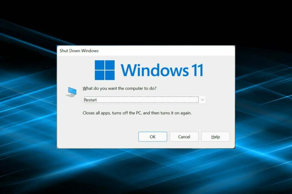 แก้ไขพีซี Windows 11 ไม่รีสตาร์ท