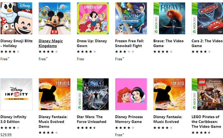Die besten Disney-Spiele zum Spielen auf Ihrem Windows 10, 8-Tablet