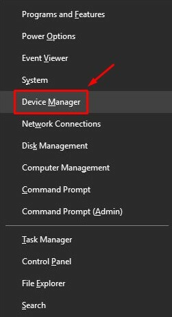 Odprite Device Manager