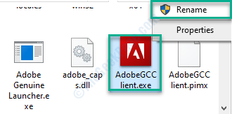 Adobe გადარქმევა
