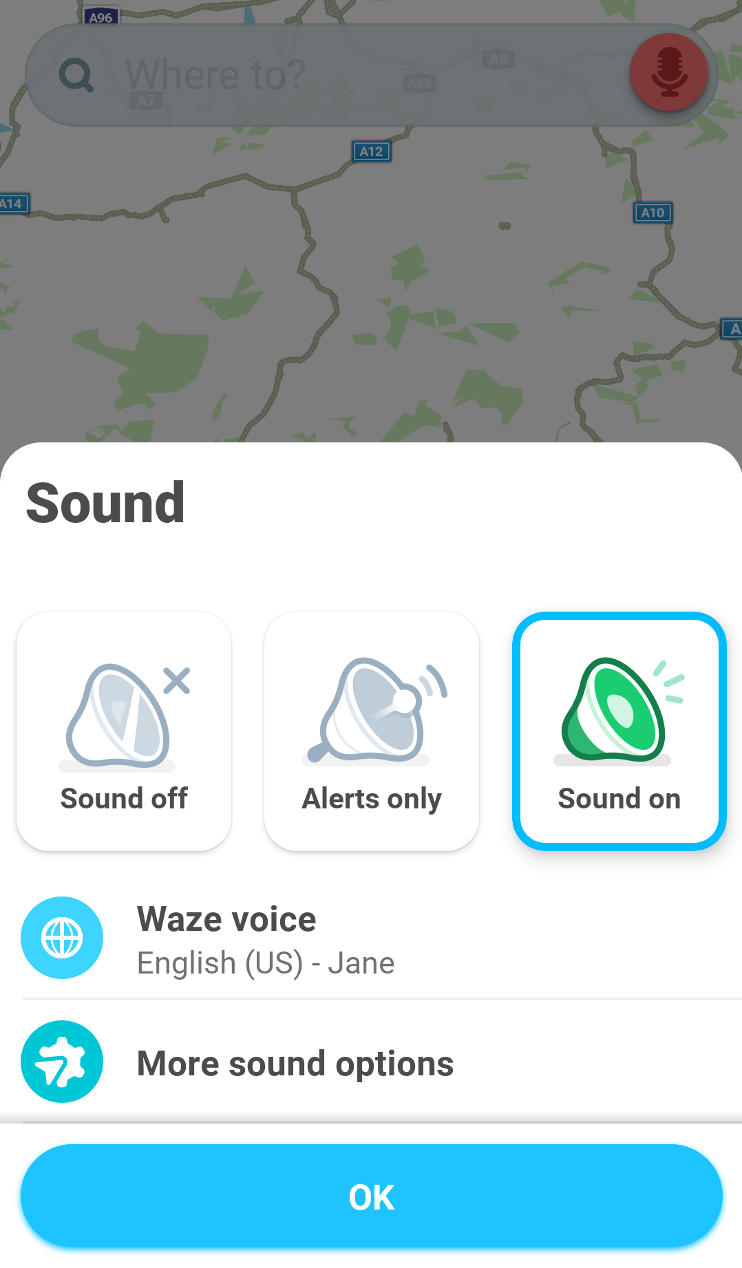 So ändern Sie die Stimme in Waze