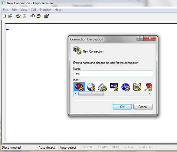 telepítse a HyperTerminal szoftvert a Windows 7 rendszerre