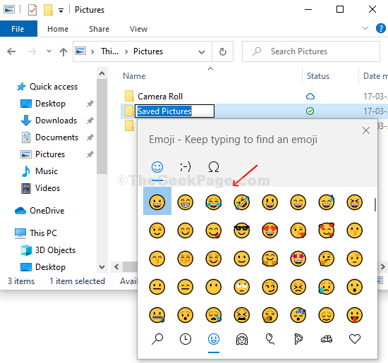 დააჭირეთ Windows + - ს. კლავიატურაზე Emoji პანელის გასახსნელად