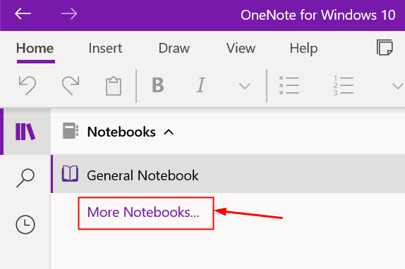 Інші блокноти Onenote для Windows Min