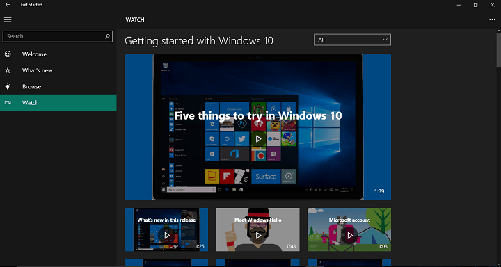 Windows 10'un Başlarken uygulaması size Yıldönümü Güncellemesi hakkında her şeyi anlatır