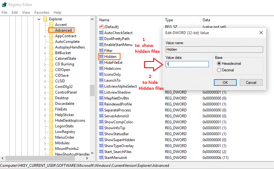 Windows10で隠しファイルを表示する方法