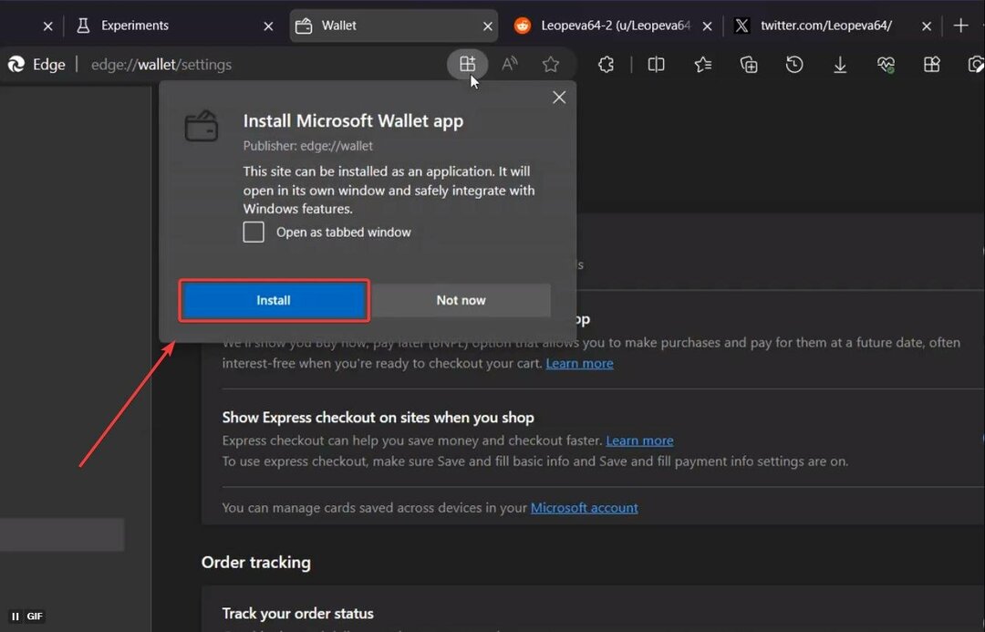 Vous pouvez maintenant facilement configurer votre portefeuille dans Microsoft Edge