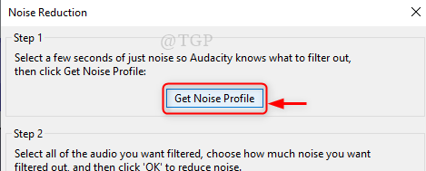 Obtener perfil de ruido nuevo