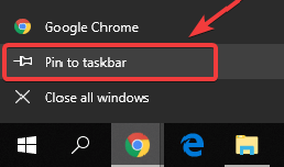 تثبيت Chrome على شريط المهام - مضاعفة رموز Chrome في شريط المهام