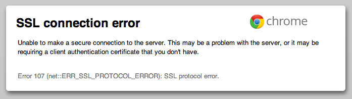 ERR_SSL_PROTOCOL_ERROR repareren in Windows 8.1 of Windows 10