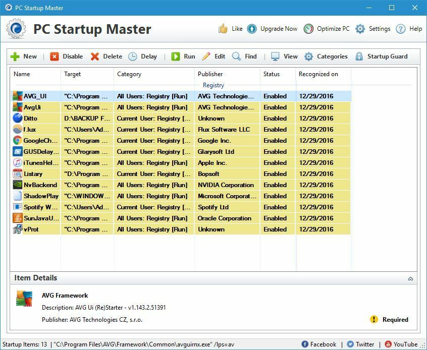 أفضل أدوات إدارة عناصر بدء التشغيل PC-startup-master-1